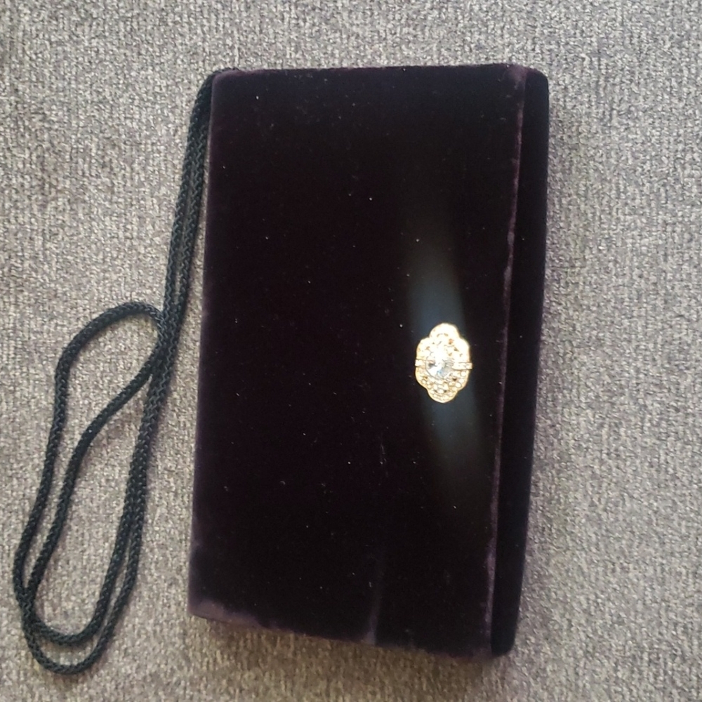 Carolyne Barton Black Velvet Bag👛